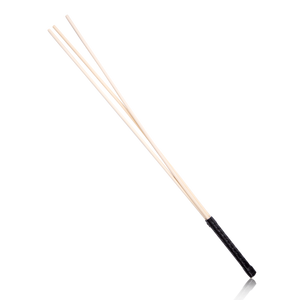 Cane made of 3 Rattan sticks with a black handle