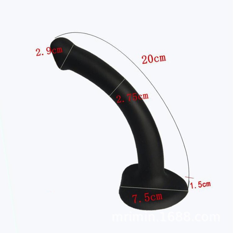 דילדו סמי ריאליסטי שחור קטן מתאים לסטראפאון