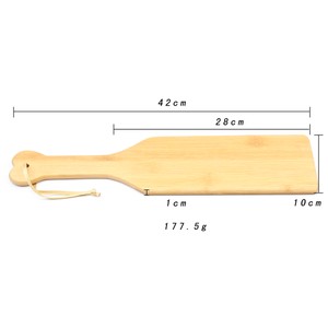 Bamboo Spanking Paddle with Heart Shaped Handle