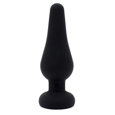 Black cone silicone plug