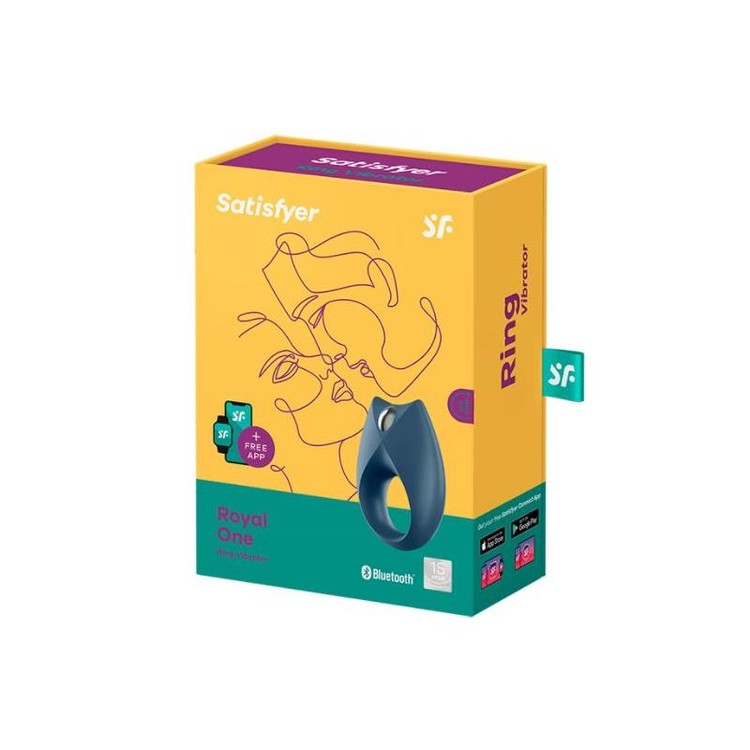 Royal one - vibrating cock ring with curved edge and app control by Satisfyer