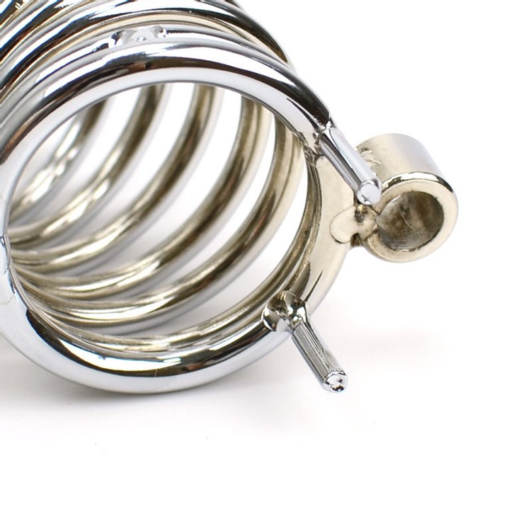 Spirala חגורת צניעות לגבר עם מנעול וטבעות בגדלים שונים