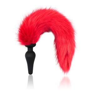 Red Fox Tail Anal Plug