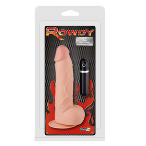 Rowdy Realistic large dildo vibrating 24 cm thickness 5 cm