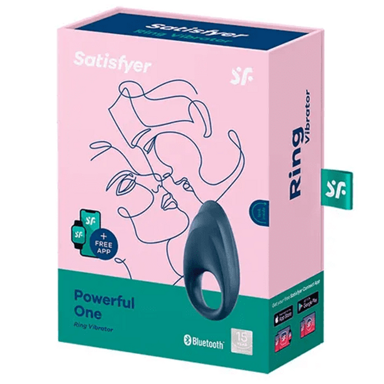 Powerful One קוקרינג רוטט לזוגות עם אפליקציה Satisfyer