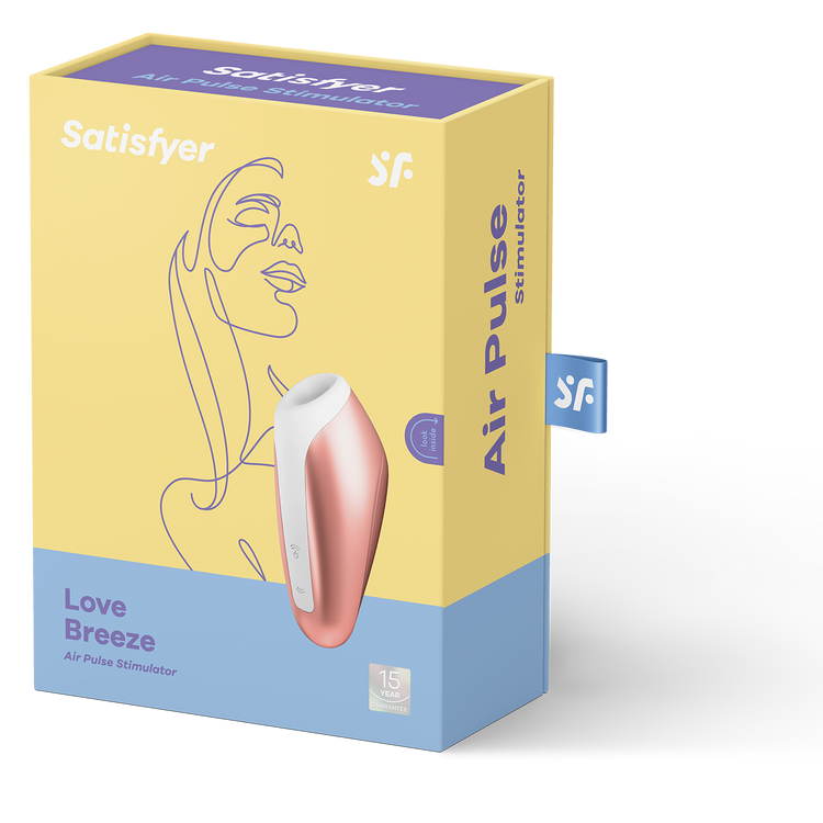 ​Love Breeze ויברטור יונק קומפקטי בצבע ברונזה Satisfyer​ באריזה