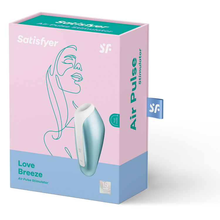 ​Love Breeze ויברטור יונק קומפקטי בצבע תכלת Satisfyer​