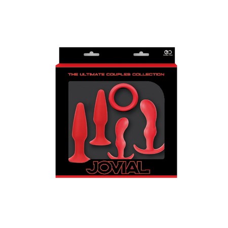 Jovial Ultimate Anal Box Kit ערכת 4 פלאגים וקוקרינג