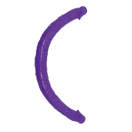 DOUBLE DONG SLENDER BLENDER Realistic purple double-sided dildo 45 cm long