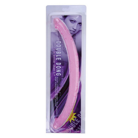 DOUBLE DONG Pink double-sided dildo length 44.5 cm