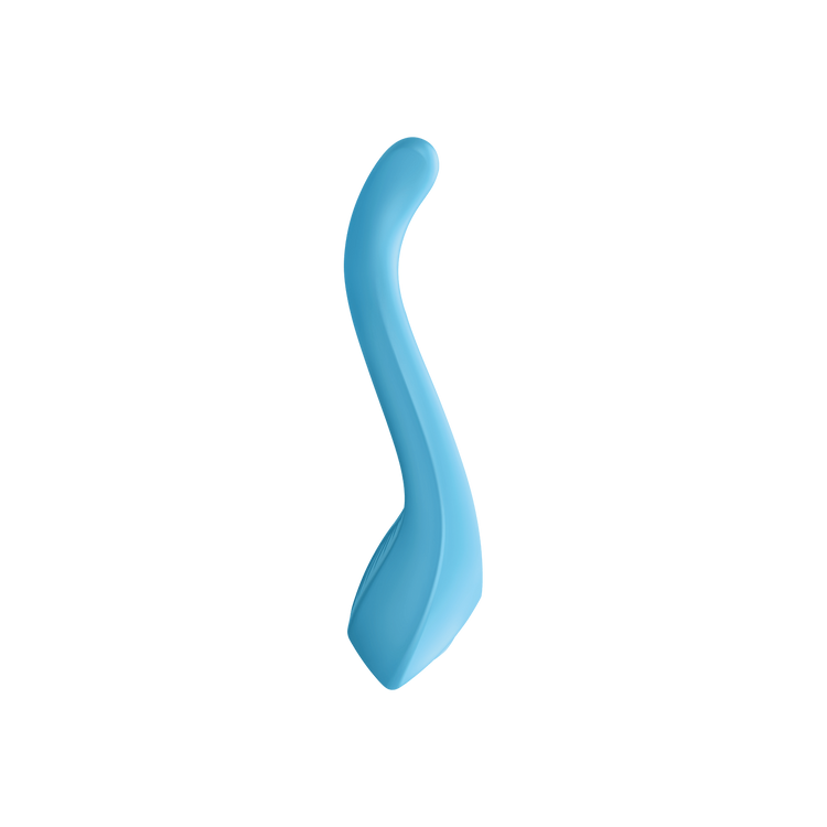 MultiFun 1 Blue Silicone Vibrator with 14 Different Ways for Couples and Personal Satisfyer