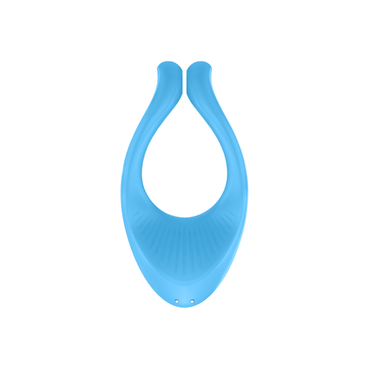 MultiFun 1 Blue Silicone Vibrator with 14 Different Ways for Couples and Personal Satisfyer