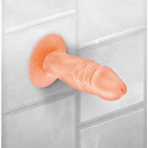 Real Body  realistic Butt Plug with a suction bottom 11 cm long