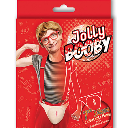 Jolly Booby - inflatable pussy bottom with adjustable straps L