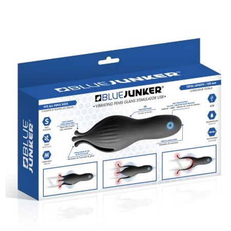 Blue Junker vibrator for men to stimulate the dome and testicles