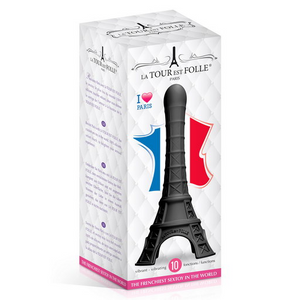 La Tour Est Folle a discreet vibrator shaped like a black Eiffel Tower