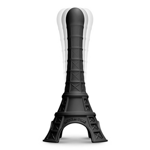 La Tour Est Folle ויברטור דיסקרטי נשלף מעוצב כמו מגדל אייפל בצבע שחור