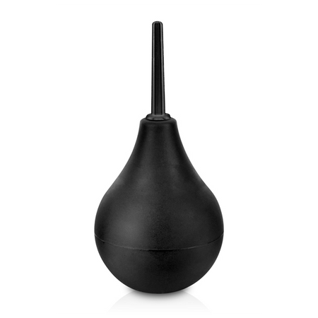 Showerplay - black pear-shaped enema bottle