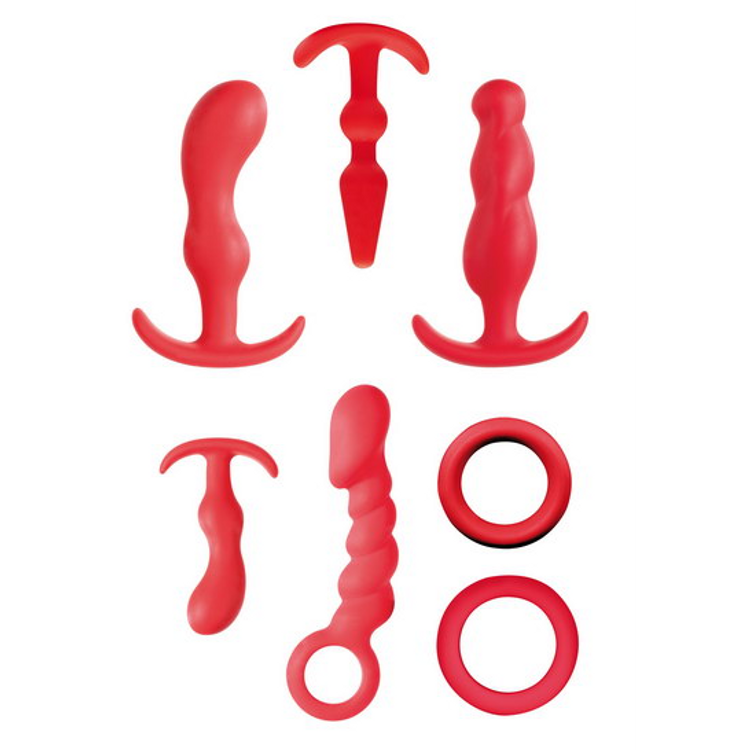 Ultimate Anal Box Kit Jovial ערכה אנאלית עם 2 קוקרינג מעסה פרוסטטה ו-4 באט פלאגים