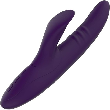 Peri - Pink rabbit silicone vibrator with 7 swing and vibration modes for G-spot and clitoral stimulation by Nalone