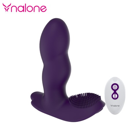 Loli - Pink vibrator-plug penetration simulating anal/vaginal with remote control by Nalone