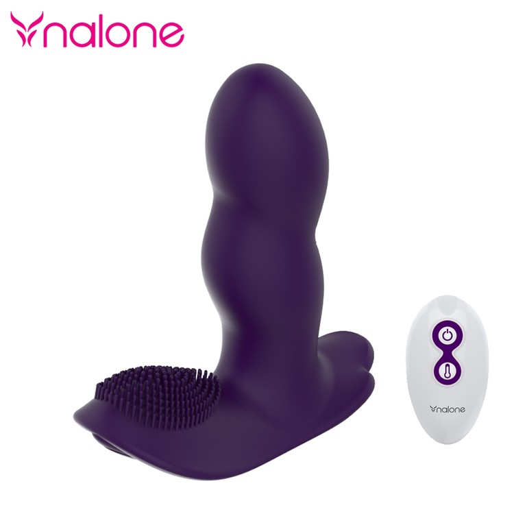 Loli - ויברטור אלחוטי רוטט ומפמפם עם שלט וסיבי סיליקון לגירוי חיצוני Nalone​