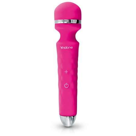 Rock - MagicWand vibrator in pink silicone for powerful external stimulation Nalone
