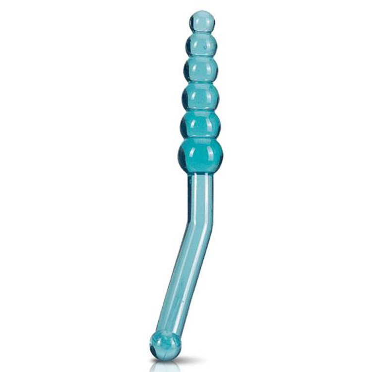 חרוזים אנאליים כחולים שקופים וקשיחים