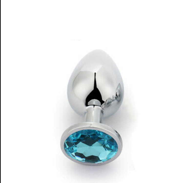 פלאג מתכת קטן קוטר 2.5 סמ - יהלום עגול