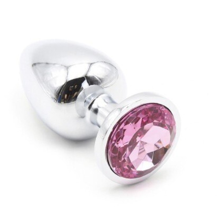 פלאג מתכת קטן קוטר 2.5 סמ - יהלום עגול