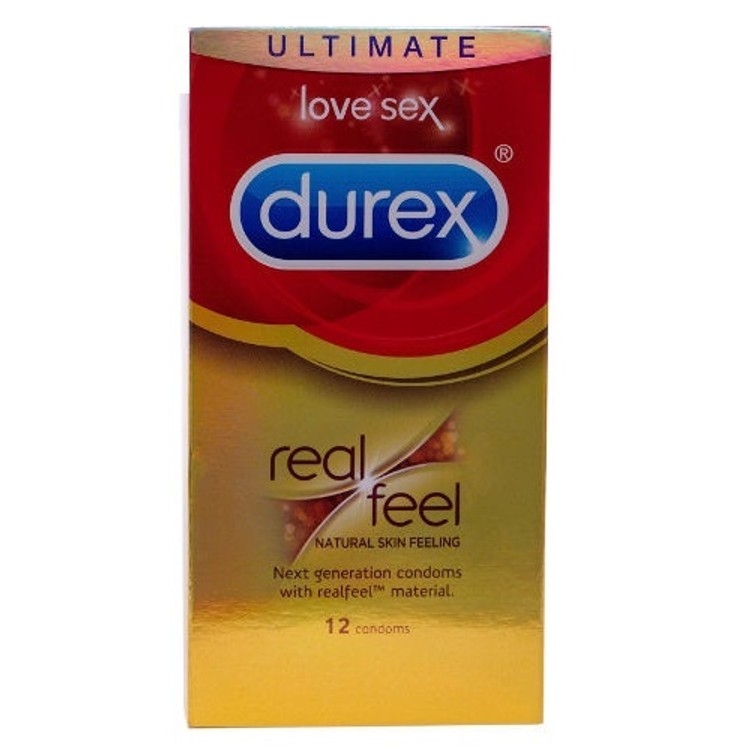 36 קונדומים ללא לטקס לתחושת מגע טבעית Durex Real Feel