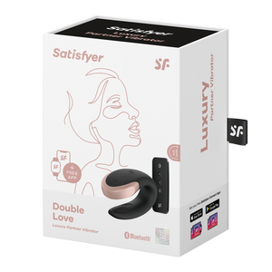 Satisfyer Double Love Black Couple Vibrator with Connect App