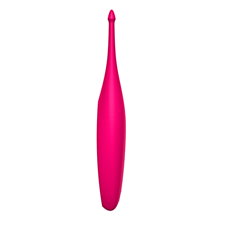 Twirling Fun ויברטור דק מאוד עם קצה מחודד בצבע פוקסיה Satisfyer