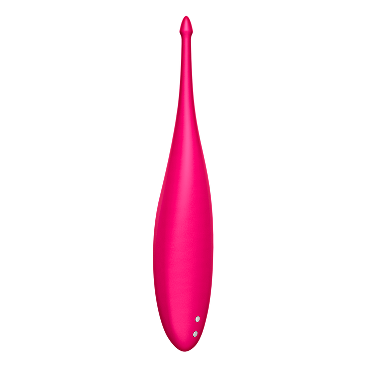 Twirling Fun ויברטור דק מאוד עם קצה מחודד בצבע פוקסיה Satisfyer