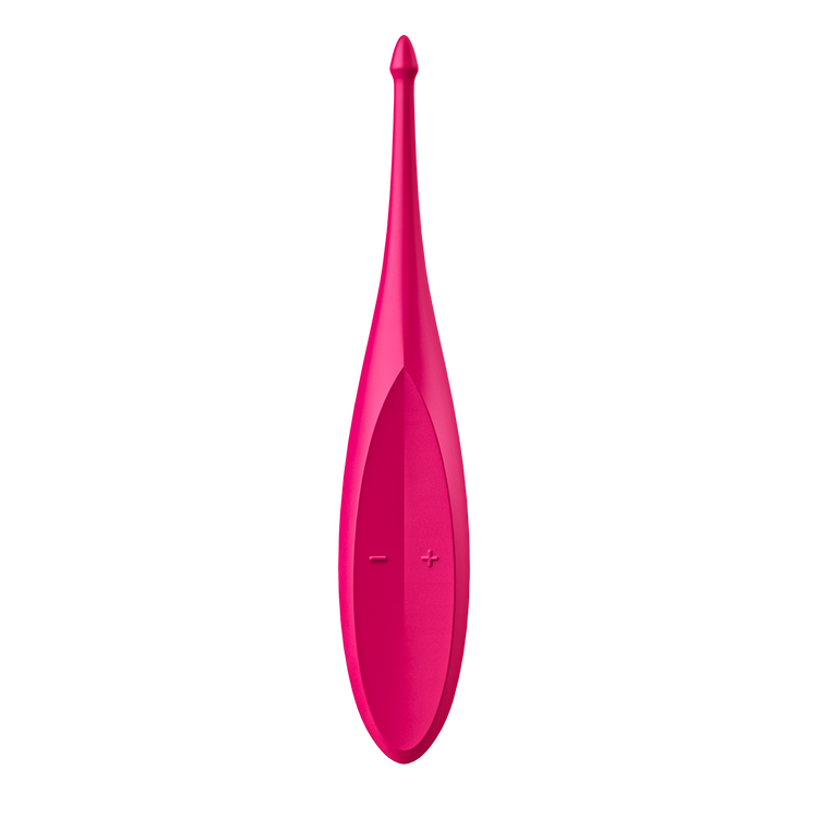 Twirling Fun ויברטור דק מאוד עם קצה מחודד בצבע פוקסיה Satisfyer