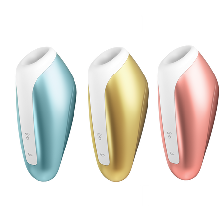 Love Breeze compact vibrator and suction in metallic colors Satisfyer
