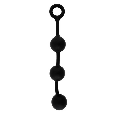 NMC Large Thick Black Silicone Anal Beads