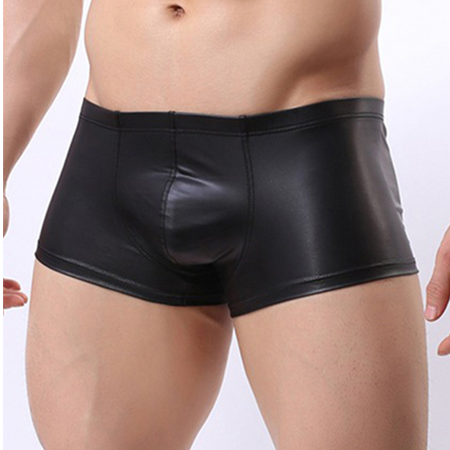 Faux Leather Underwear for Men