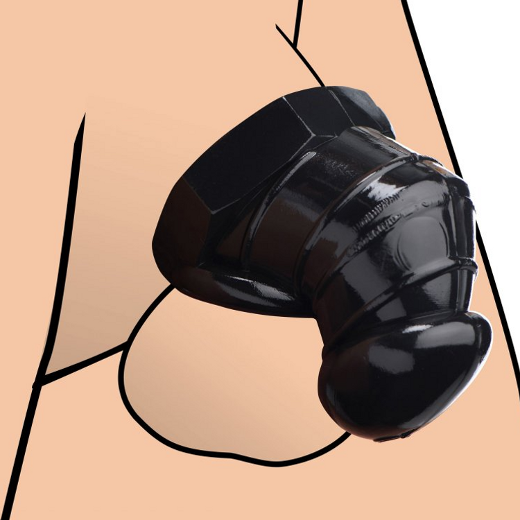 Detained כלוב צניעות נוקשה עם קוצים לגירוי