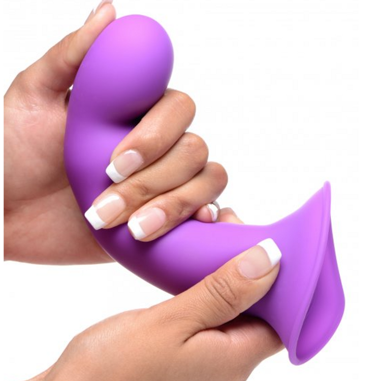 דילדו סגול רך וגמיש במיוחד 18 ס"מ