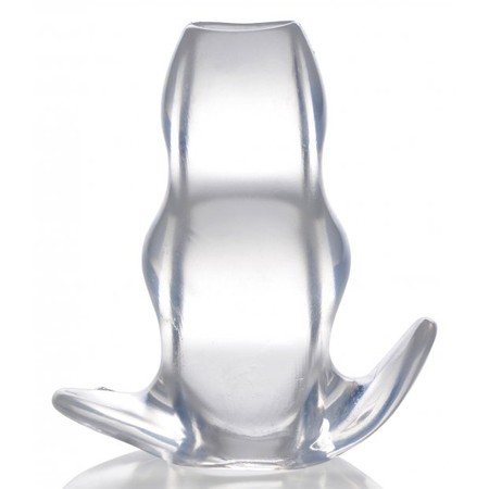 Master Series Hollow Anal Plug Clear View L