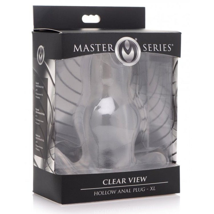 Clear View XL פלאג חלול שקוף למתקדמים