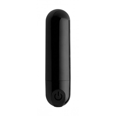 Powerful vibrating grey bullet, fits in a strapon pocket​​​
