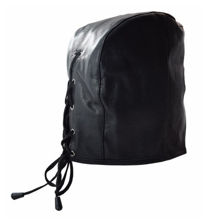 Executioner מסכת עור שחורה חצי ראש ארוכה