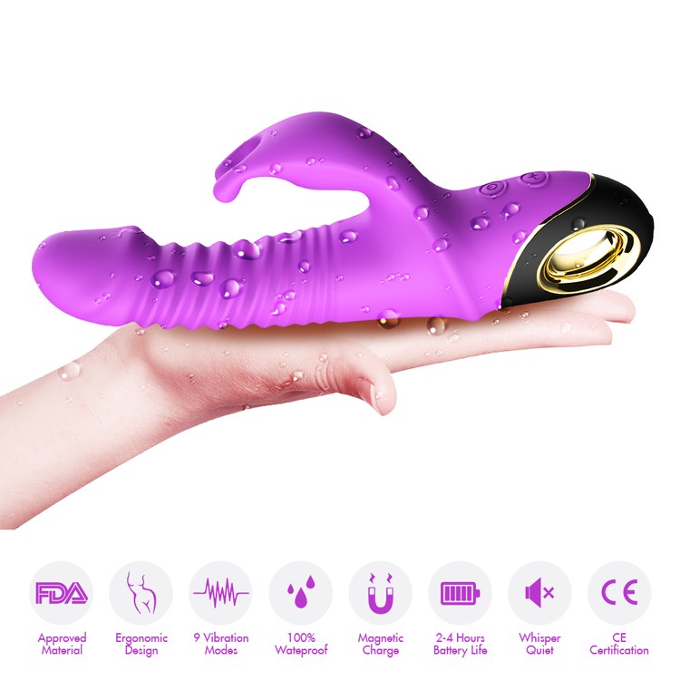 Thrusting Vibrator Super Navi Arnavi ויברטור ארנבון זז של TOY BOX