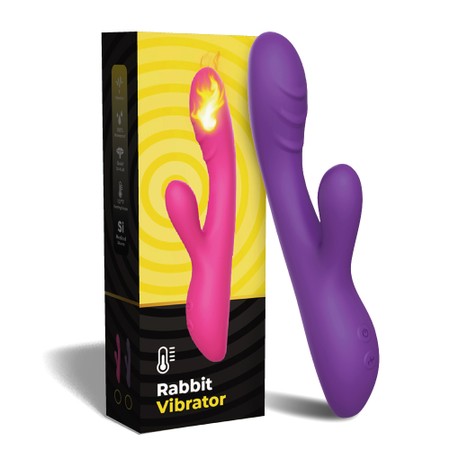 Rabbit Vibrator - Heat ויברטור מתחמם לגירוי משולב ToyBox