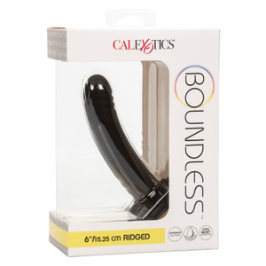 CalExotics Boundless Ridged Black Dildo 15.2 cm