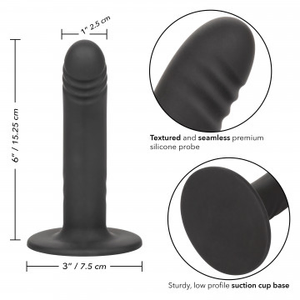 CalExotics Boundless Ridged Black Dildo 15.2 cm