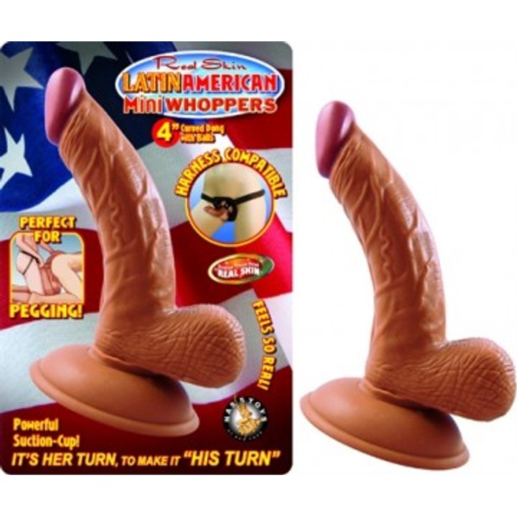 Latin American Mini Whoppers דילדו מציאותי ומעוקל