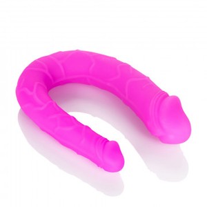 Double Dong Purple Silicone Double Dildo